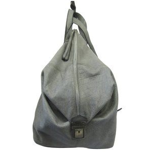 Gray Leather Backpack - Handmade in Italy